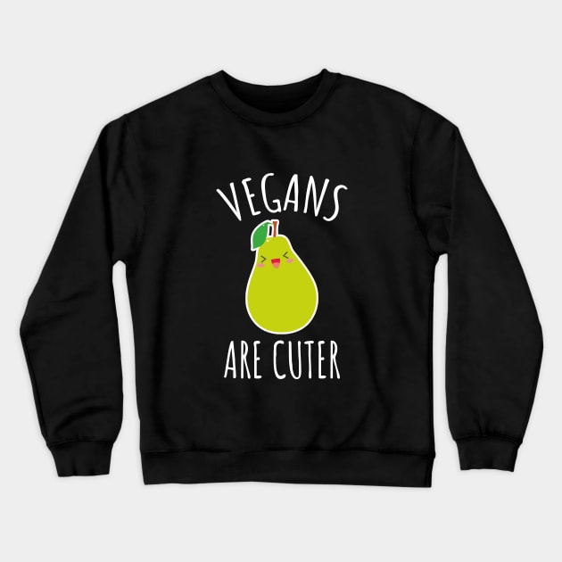 Vegans are cuter Crewneck Sweatshirt by LunaMay